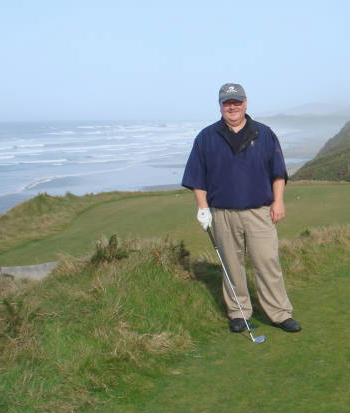 Bill on the golf course